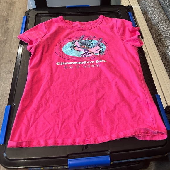 Disney Pink Stitch Kids Tee - Picture 2 of 3